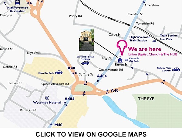 Map of the HUB location